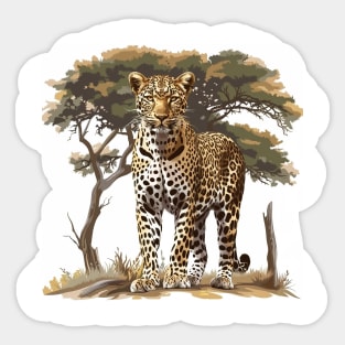 Leopard Design Sticker